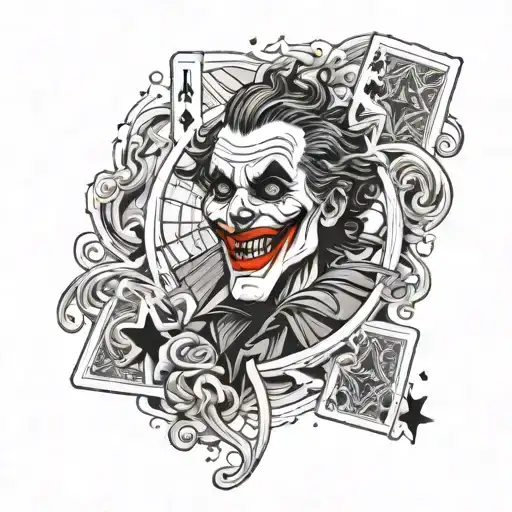 Joker Playing Card Outer Space