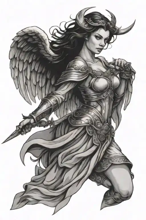 Female Angel Warrior Angel