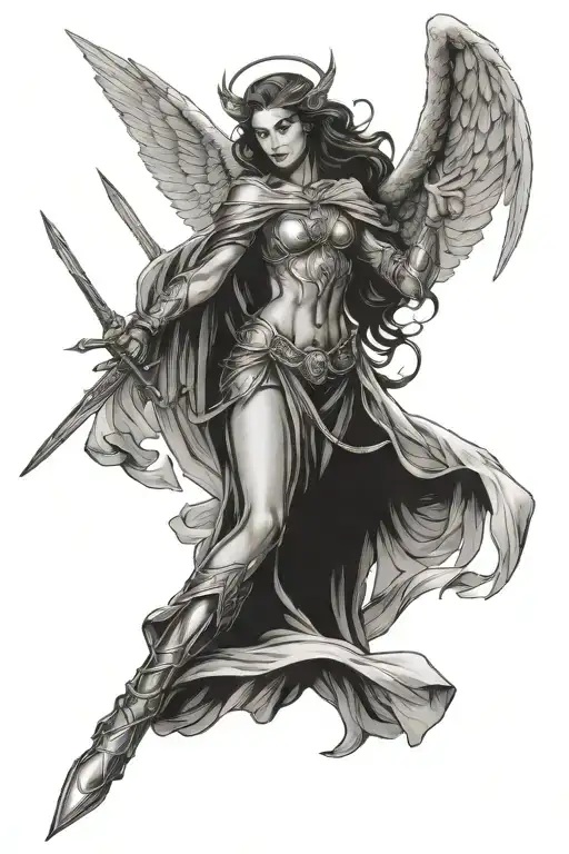 Female Angel Warrior Angel