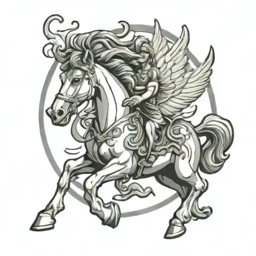 Zeus And Pegasus Horse