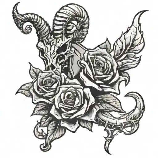 Capricorn Bones And Roses
