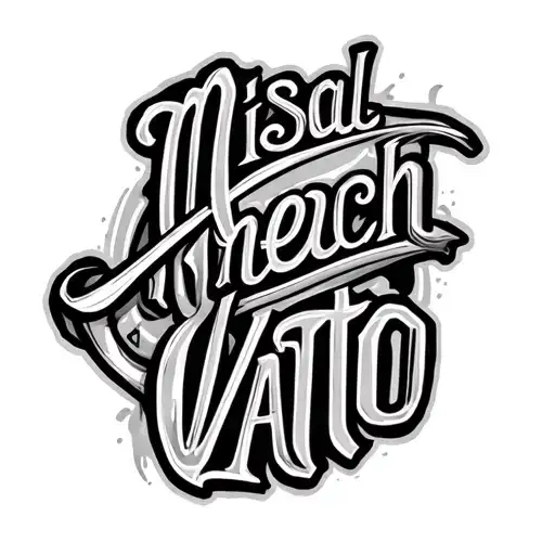 Misneach In Cal Vato Lettering