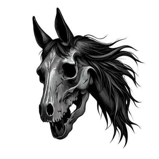 Kelpie Horse Skull