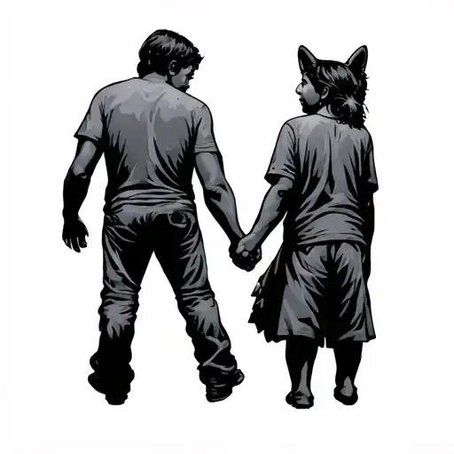 Big Brother Holding Hands