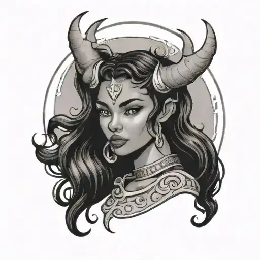 Moon Girl Taurus Sign