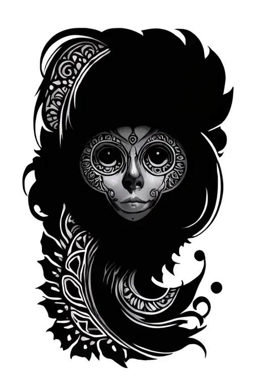 Mandala Design Jungian Blackout