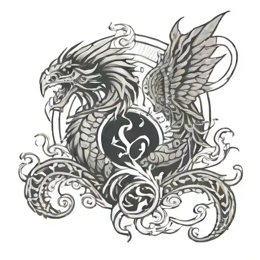 Scorpio And Phoenix Rising