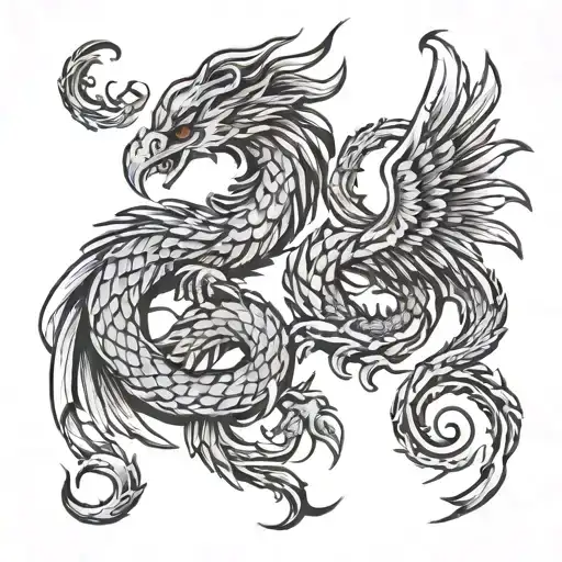 Rising Phoenix And Scorpion