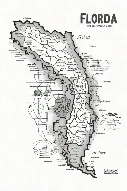 Florida Old Map