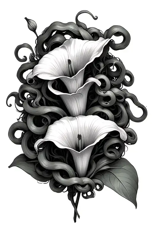 Calla Lily And Medusa