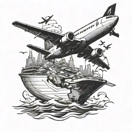 Travel World Airplane Boat