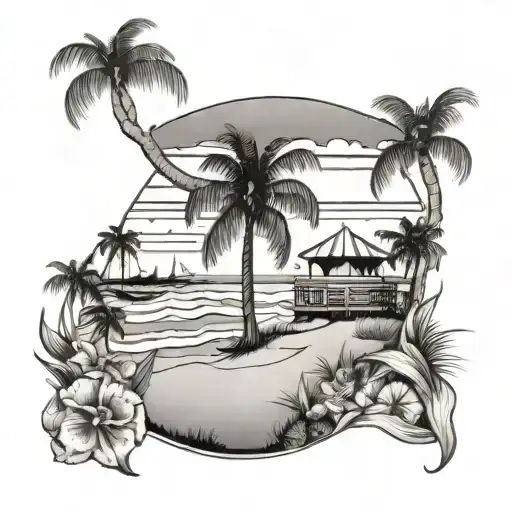 California Beach Scene