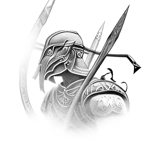 A Powerful Manager Symbolized As An Ancient Warrior With A Bow And Arrow