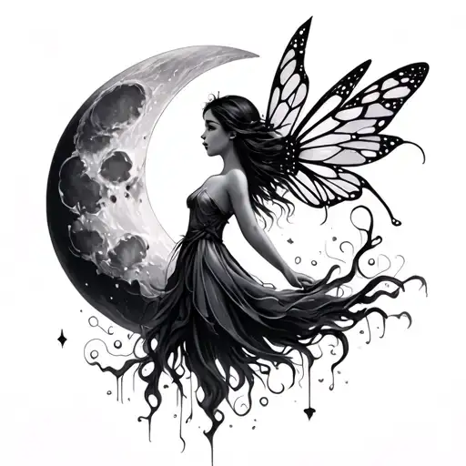 Moon With A Fairy