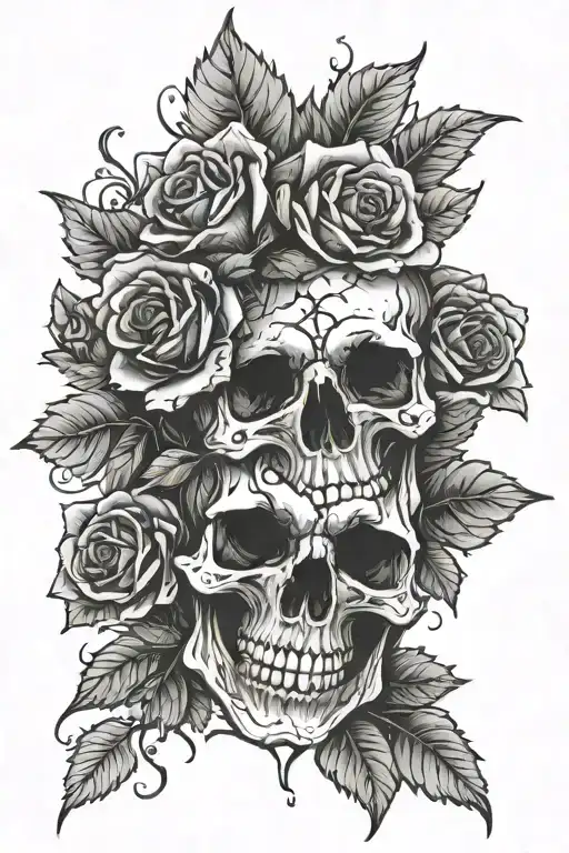Skull And Roses