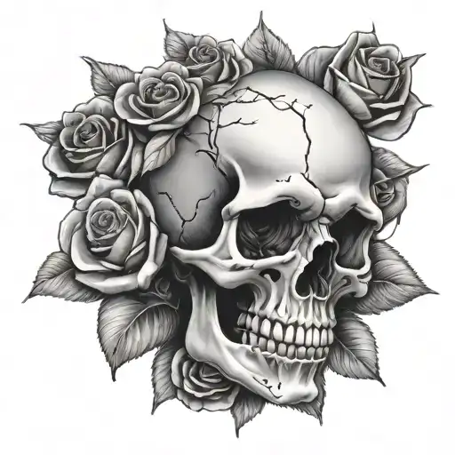 Skull And Roses