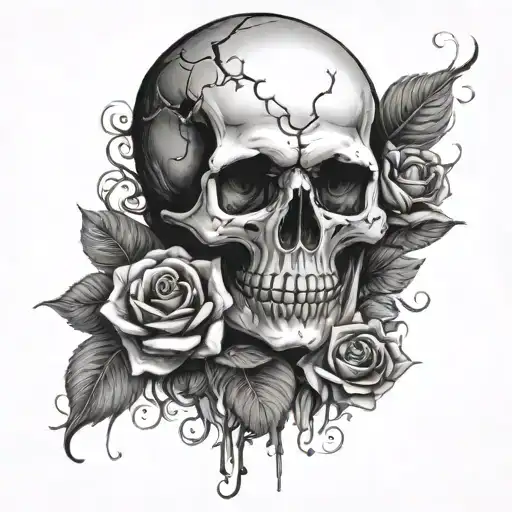 Skull And Roses