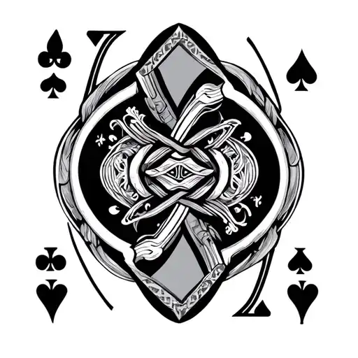 Cards Seven Of Spades And Two Of Diamonds Playing Card Tattoo
