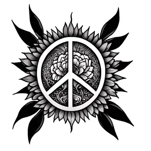 Beautiful Sleeve Resembling Peace Love Serinity And Spirituality