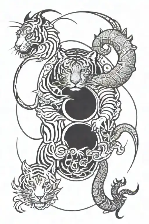 Yin Yang Tiger And Scorpio Zodiac