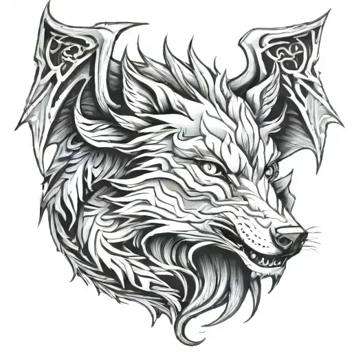 Wolf And Dragon
