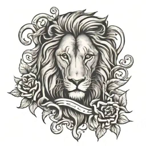 Lion And Cross