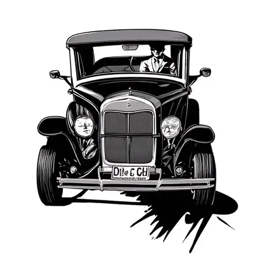 Bonnie And Clyde Car Driving
