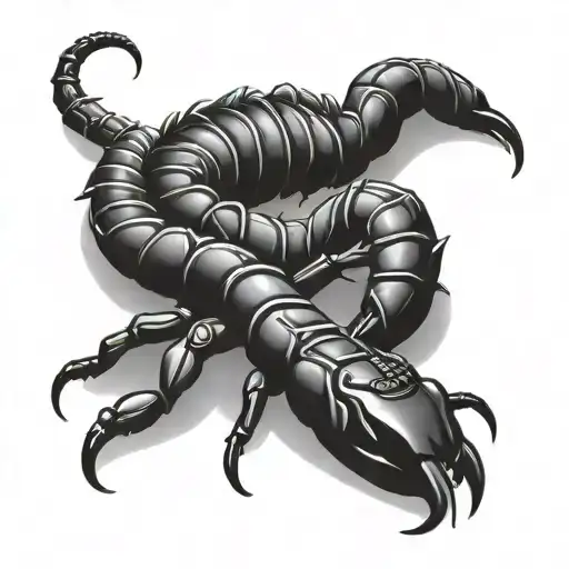 Scorpion Crawling Tattoo