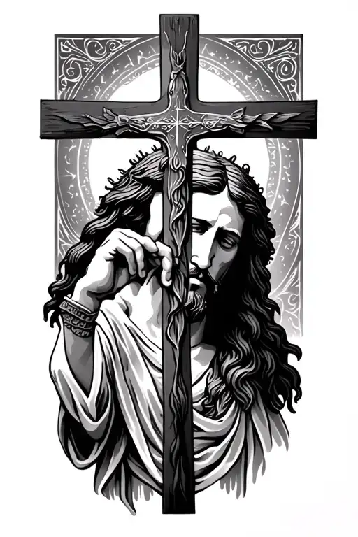 Jesus Christ Cross Combined