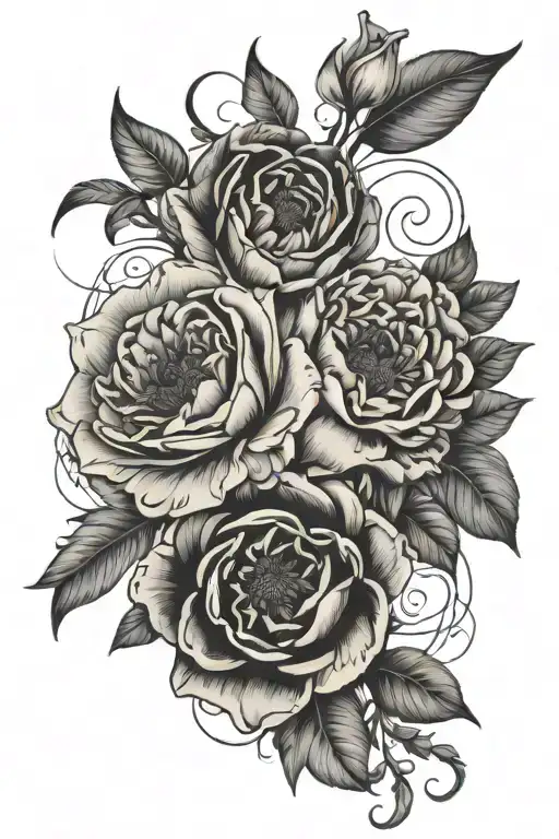 Birth Flowers Intertwined