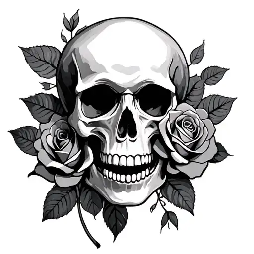 Skull And Roses