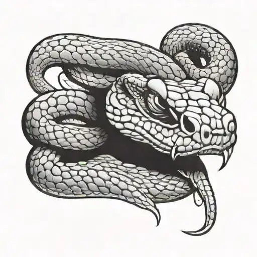 Snake Head Tattoo Design