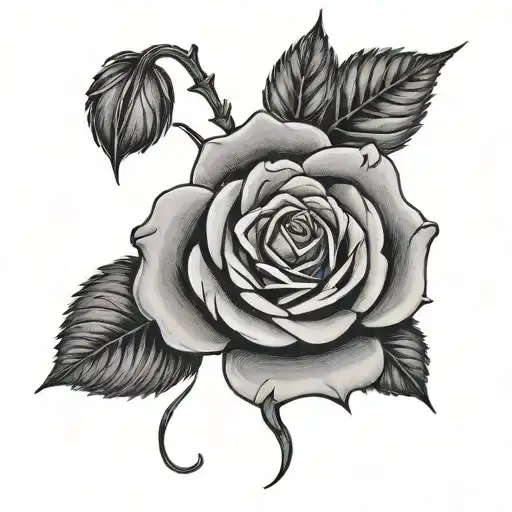 Daughters Name With A Rose