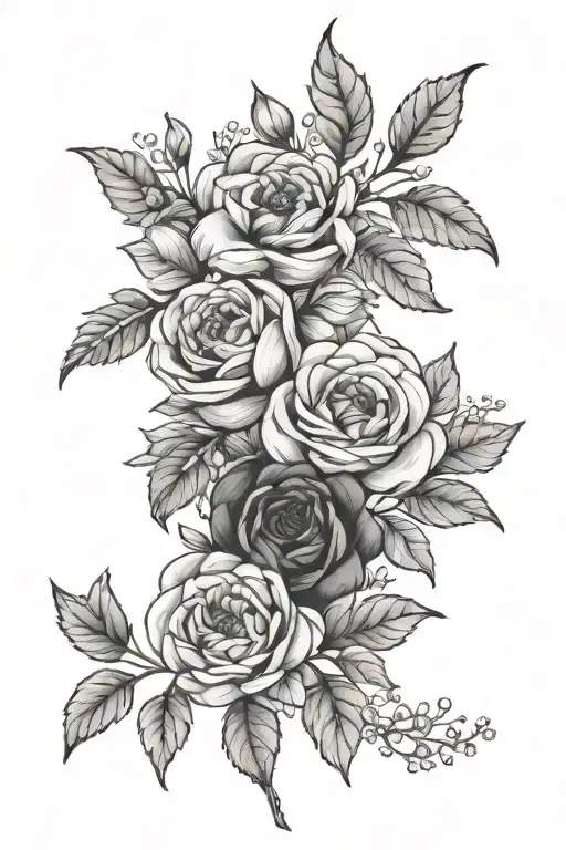 January And October Birth Flowers Intertwined