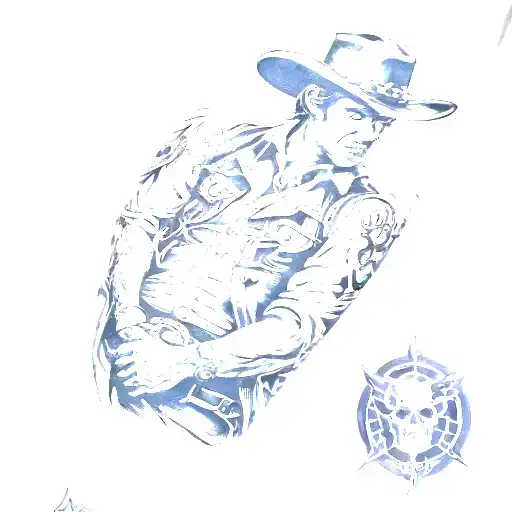 Cowboy Grafitti Arm Sleeve