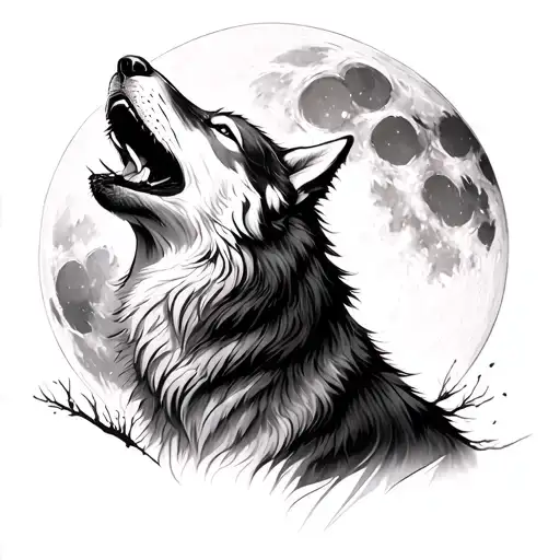 Wolf Howling At The Moon