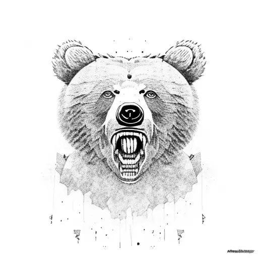 Aggressive Bear Growling