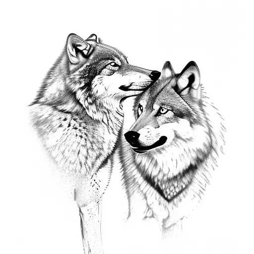 Wolf Nature On Forearm Fineline