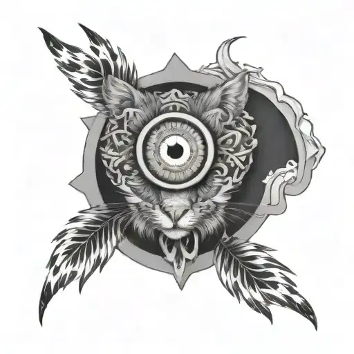 Eyes Clusted Together With Animal Print