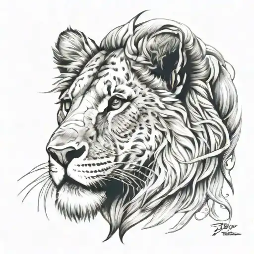 Christian Lion Tattoo