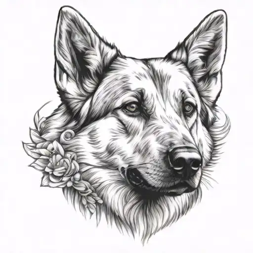 Labrador White German Shepherd Paws