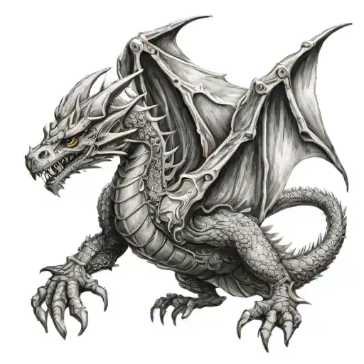 A Dragon Inspired By Lord Of The Rings Battling A Medieval Knight In A Epic Battle Scene