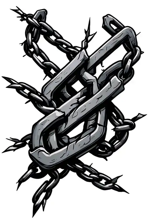 Symbol Broken Chackles And Chain
