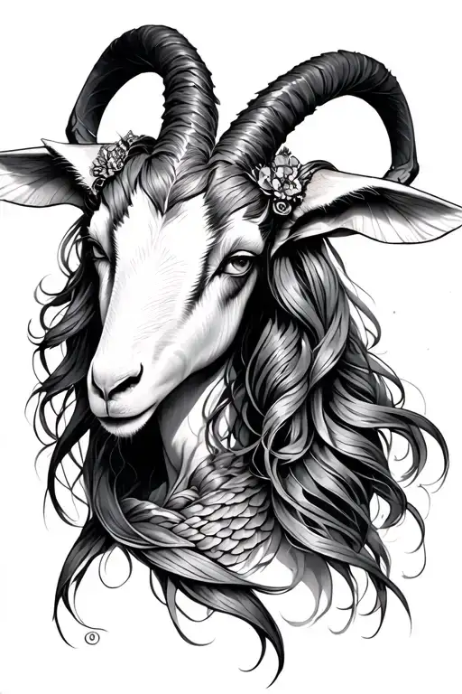 Mermaid Succubus Goat Head