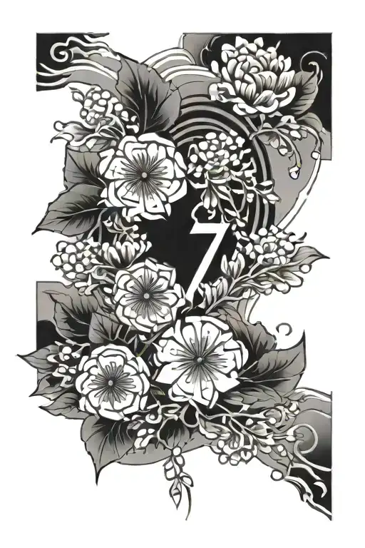 1957 Birth Date And Flowers And Japanese Influence