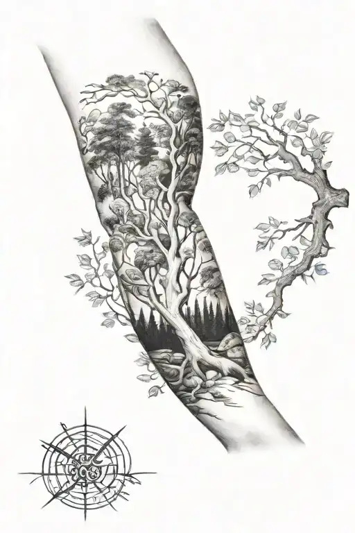 Forest And Nature Arm Sleeve