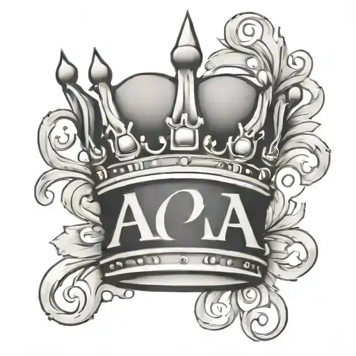 Crown With Letter A