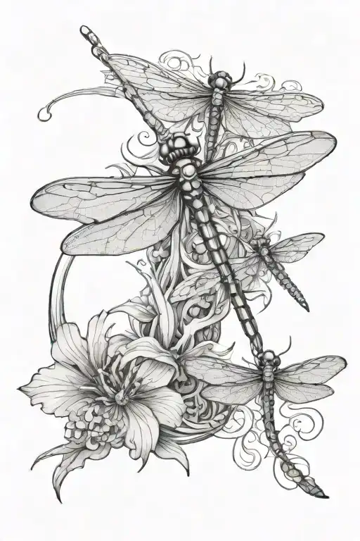 Dragonfly And Dragon