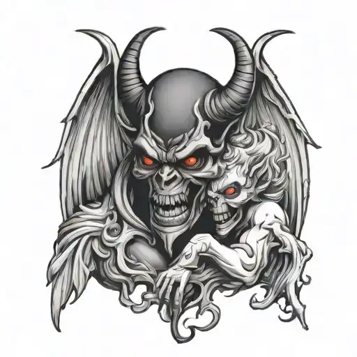 Devil Angel Whispering Demon