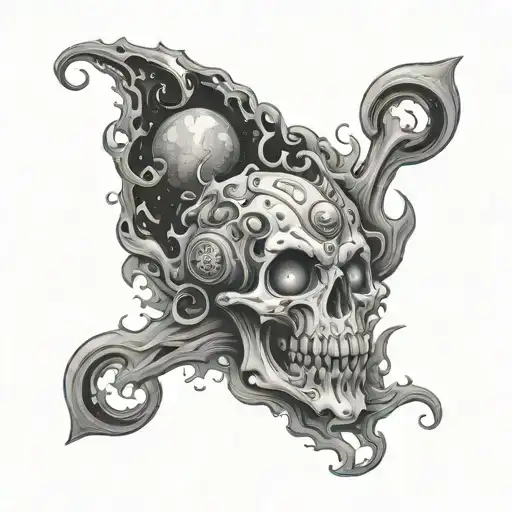 Horror Galaxy Tattoo